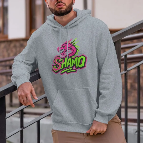 Shamotem Dragon Totem Hoodie | Y2K Pink & Green Contrast - Limited Edition Autumn Armor - Image 24