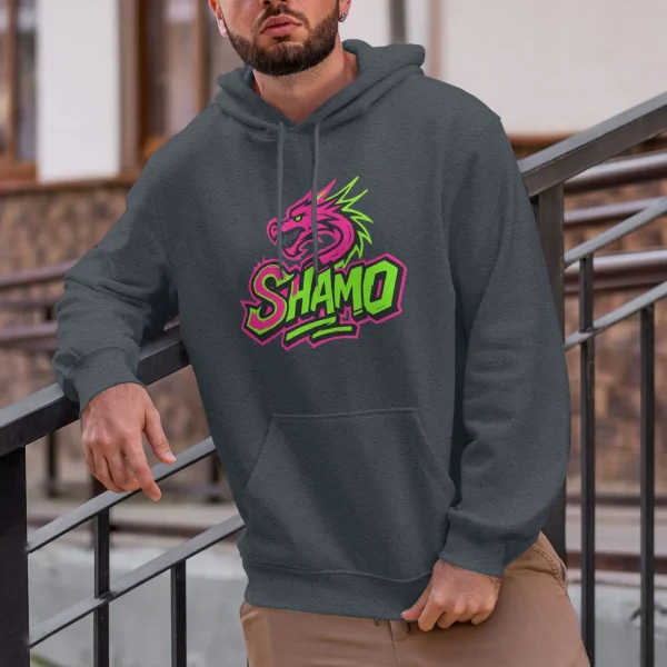 Shamotem Dragon Totem Hoodie | Y2K Pink & Green Contrast - Limited Edition Autumn Armor - Image 17