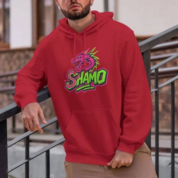 Shamotem Dragon Totem Hoodie | Y2K Pink & Green Contrast - Limited Edition Autumn Armor - Image 9